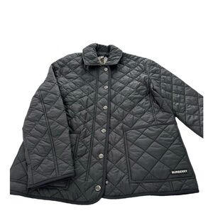 New! Burberry Black  Quilted Jacket
